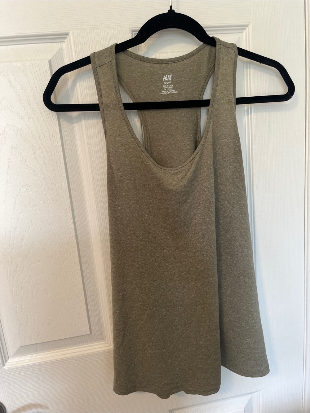H&M Olive Racerback Tank in Heathered Olive